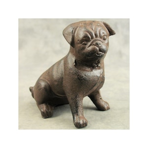 PUG DOG Cast Iron STATUE