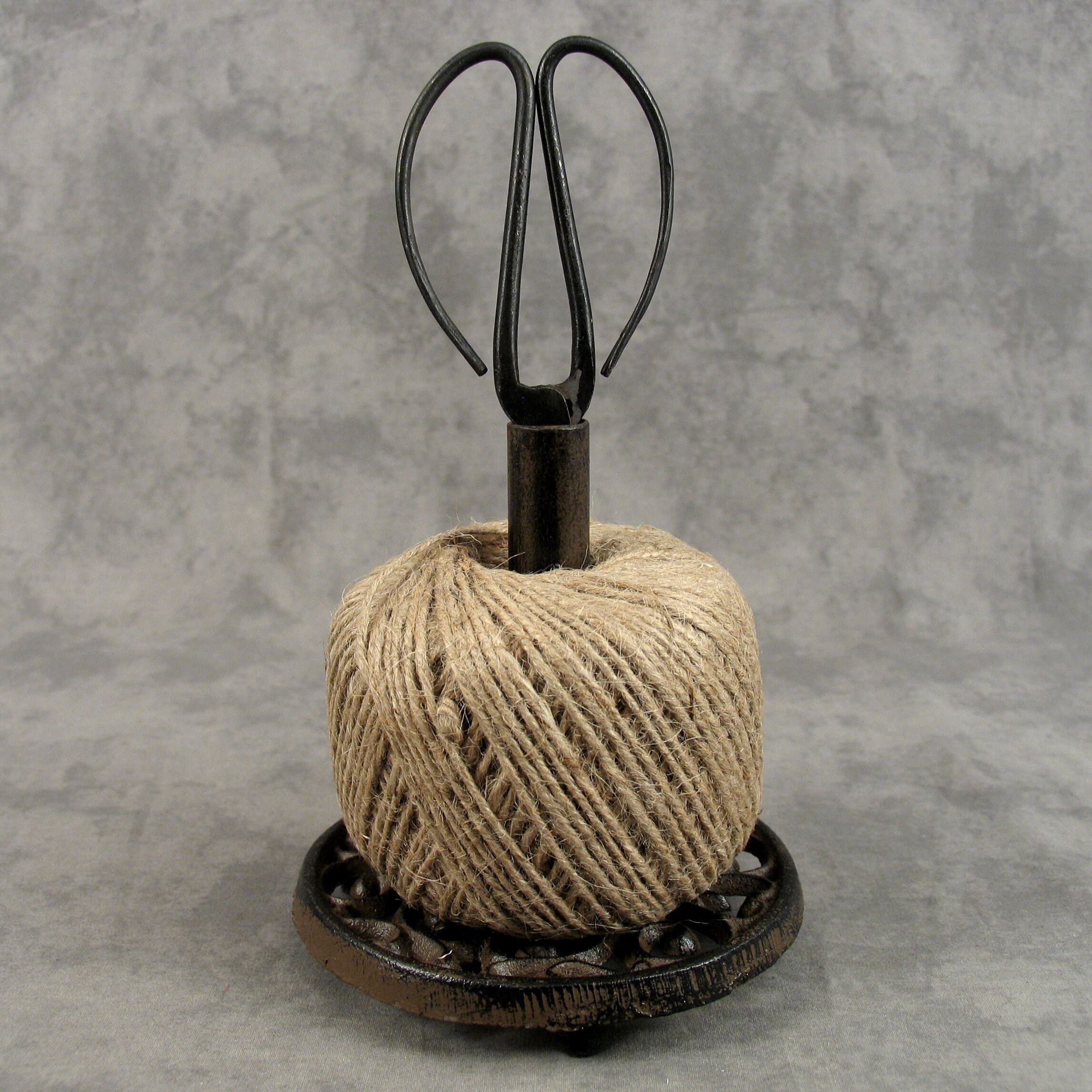 Cast Iron TWINE HOLDER With SCISSOR for Kitchen or Crafts Etsy