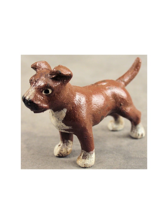 Miniature 3D Cast Iron Pitbull Paperweight Collectible Statue Pit Bull Dog Decor Miniature 3D Cast Iron Pitbull Paperweight Collectible Statue Pit Bull Dog Decor