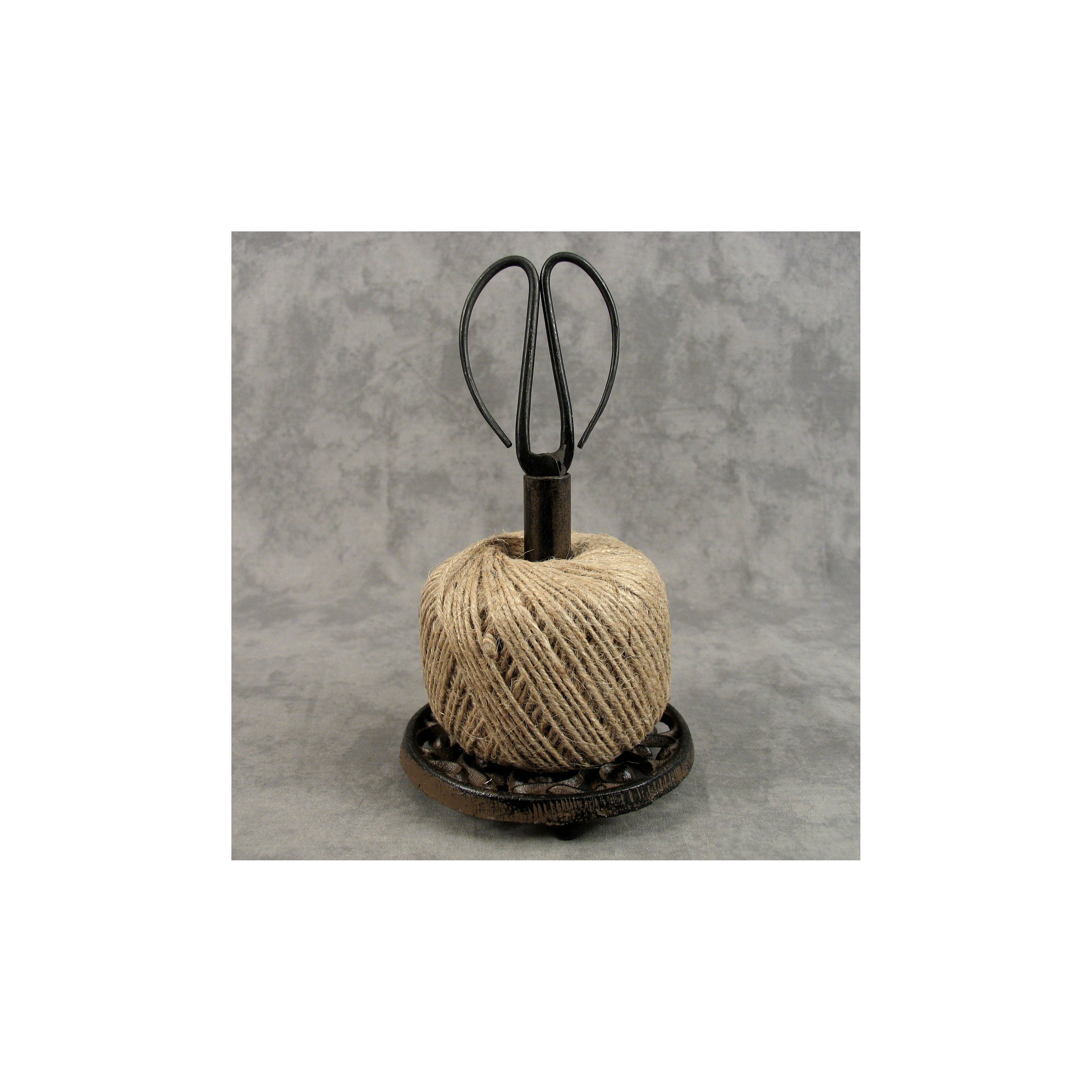 Cast Iron TWINE HOLDER With SCISSOR for Kitchen or Crafts Etsy