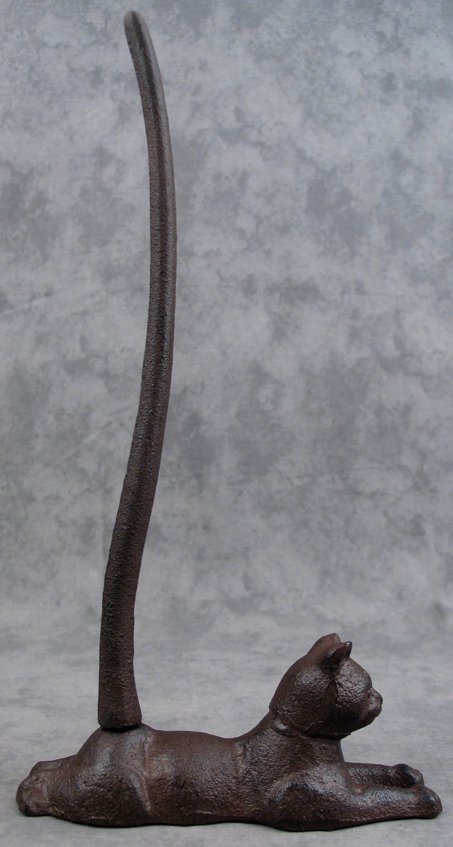 Resting CAT PAPER TOWEL Holder Cast Iron Kitchen Decor Etsy