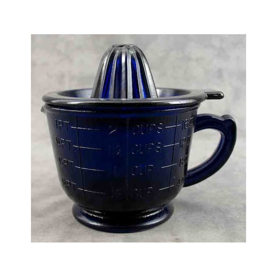 Cobalt BLUE Glass 4 Pc. MEASURING CUP Set 1/4, 1/3, 1/2, 1 Cup