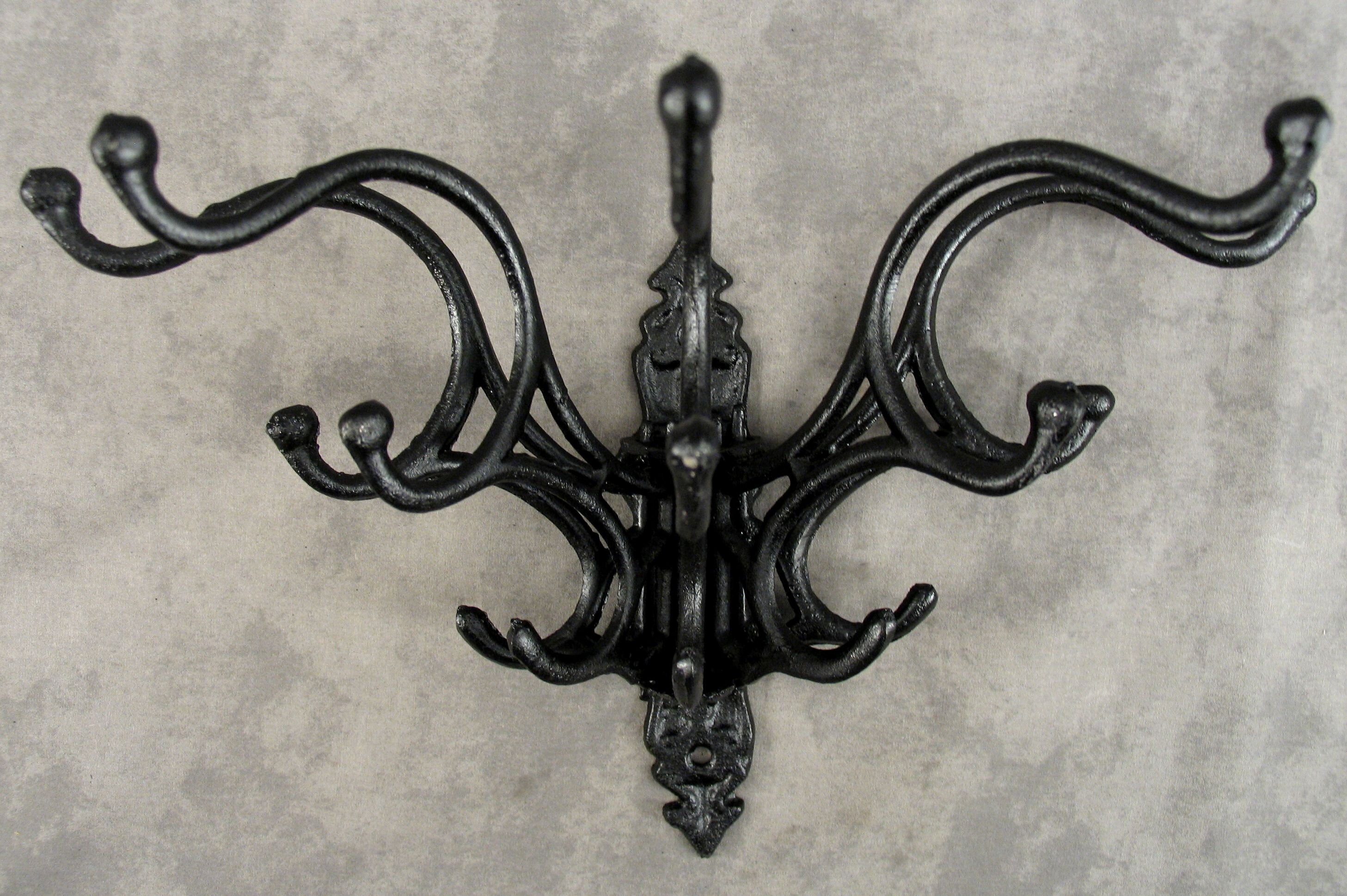Cast Iron Wall Mounted Coat Rack