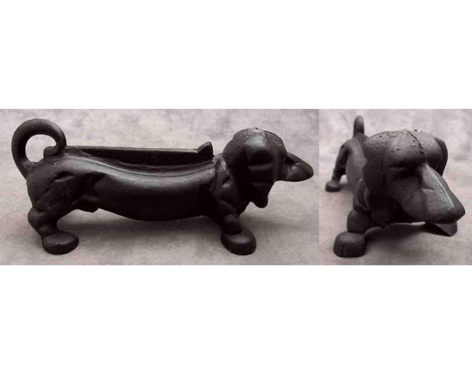 Dachshund, Cast Iron Dog Figurine, Canine, Iron Figurine, Dog, - Etsy