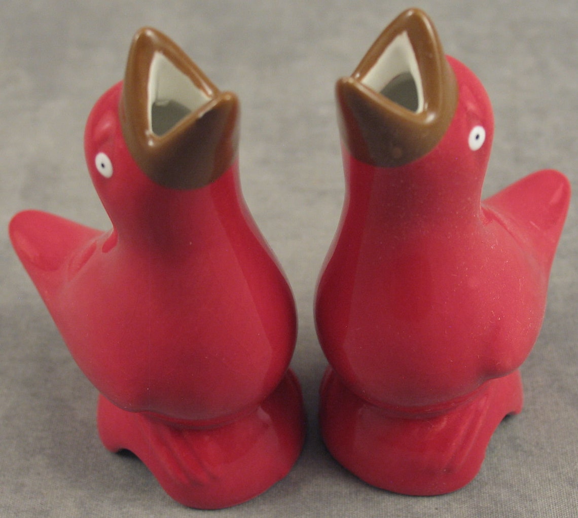Pair Ceramic Red BIRD PIE VENTS Baking Pie Steam Vent Kitchen Etsy
