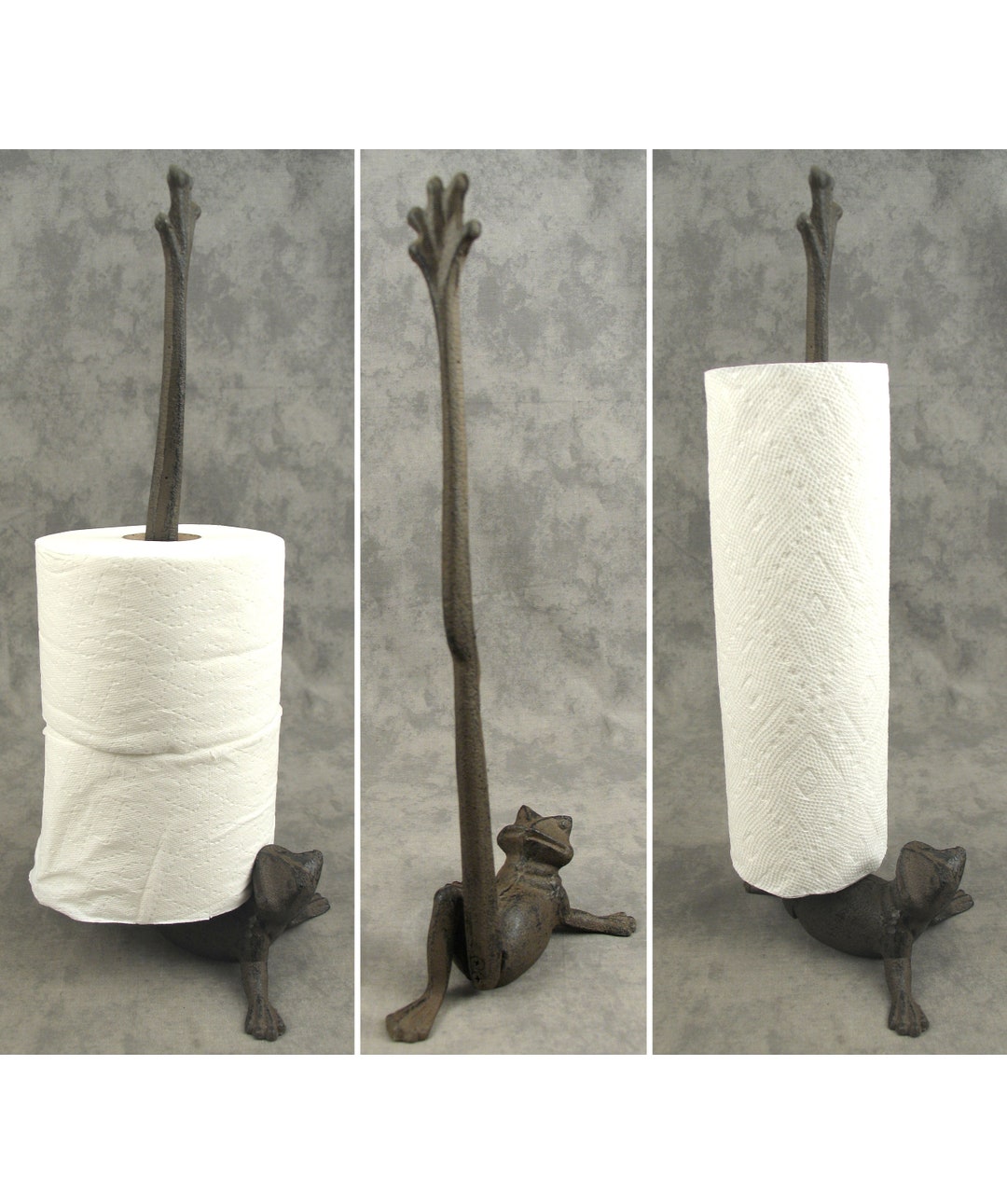 Stretching FROG PAPER TOWEL Holder Toilet Paper Holder Cast Iron
