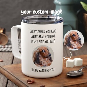 Personalized Dachshund Coffee Mug Tumbler - Funny Weiner Dog Gifts - Gift for Dog Mom - Gift for Dog Dad - Custom Gift for Dog Lover