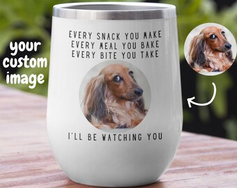 Personalized Dachshund Wine Glass Tumbler - Funny Weiner Dog Gifts - Wine Gift for Dog Mom - Gift for Dog Dad - Custom Gift for Dog Lover