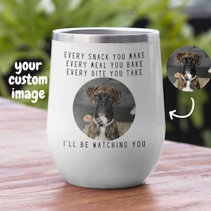 Personalized Boxer Wine Glass Tumbler - Funny Boxer Dog Gifts - Gift for Dog Mom - Gift for Dog Dad - Custom Gift for Boxer Dog Lover