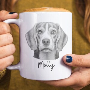 Custom Beagle Coffee Mug - Personalized Dog Gifts for Pet Owners - Gift for Dog Mom - Gift for Dog Dad - Gift for Dog Lover