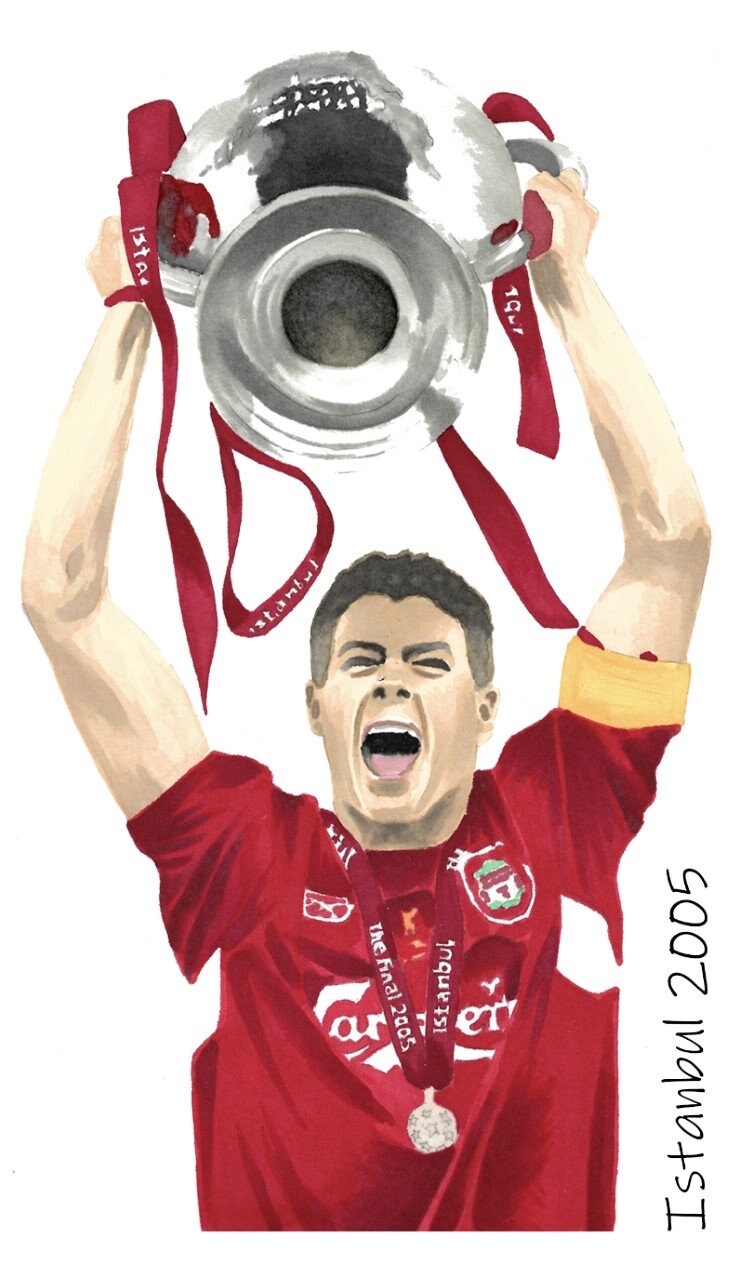 Liverpool FC European Cup Winning Captains Fine Art Print Etsy UK