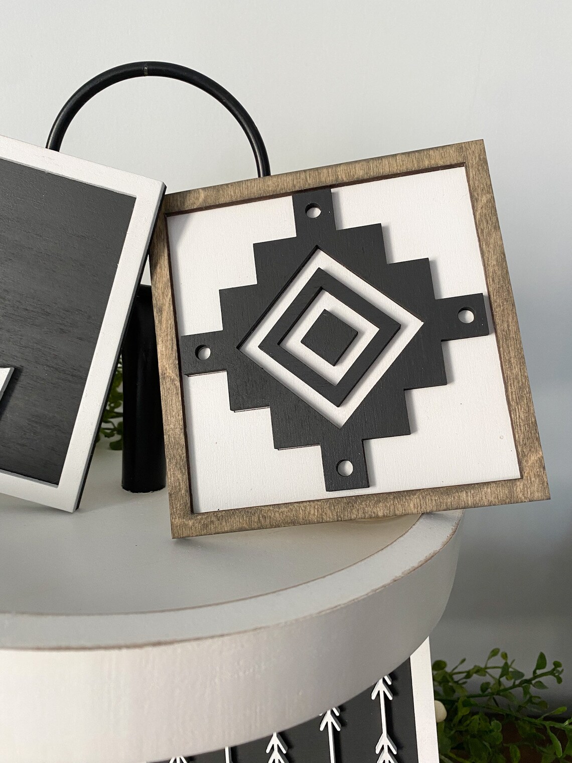 Boho Tiered Tray Decor Tray Decor Boho Decor Kitchen Etsy