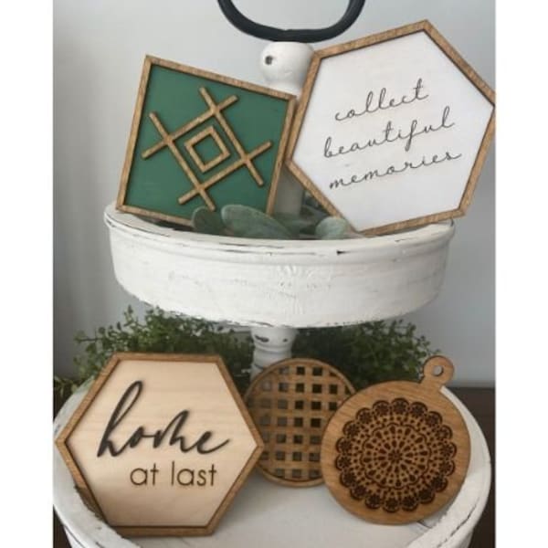 Tiered Tray Decor Bundle Etsy