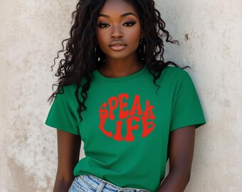 Retro Speak Life SVG | Christian Quote Cut File (Digital Download)