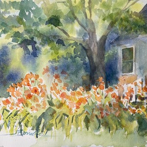 Day Lilies at the Cottage (14”x11” matted/10”x8” Unmatted)