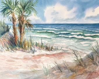 New Smyrna Beach Waves (20”x16” matted)