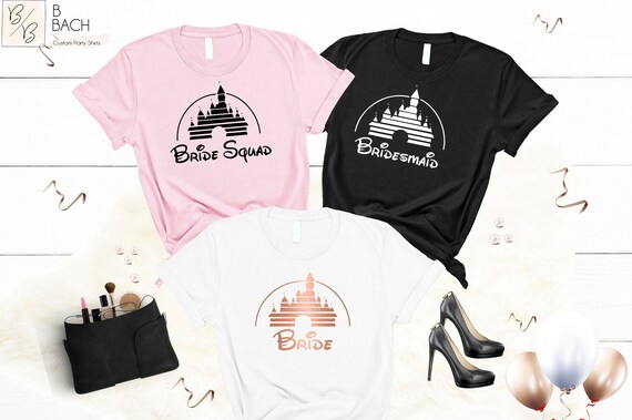 disney bridesmaid shirts