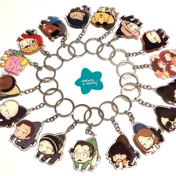 FLAWED Assorted Double Sided Keychains