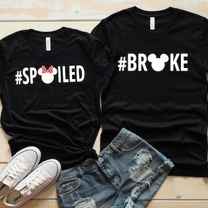 Camisetas para personas sin dinero/consentidas - Camisetas familiares de Disney - Camisetas grupales de Disney - Camiseta inspirada en Toy Story de Disney - Camisetas familiares de Disney - Camisetas grupales