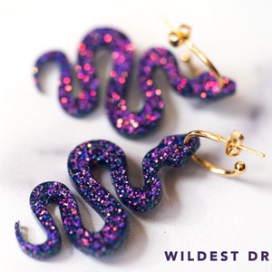 Snake Earrings, Reputation Earrings, Rep Era, Swift Earrings, Hypoallergenic Hoop Earrings