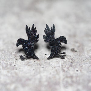 Adorable Puffin Studs, Bird Earrings, Statement Studs, Ornithology Studs, Bird Lover Gift