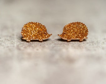 Cute Hedgehog Earrings, Porcupine Earrings