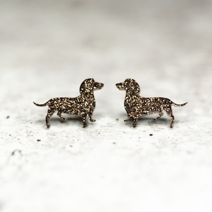 Dachshund Stud Earrings - Wiener Dog Jewelry - Hypoallergenic Stainless Steel