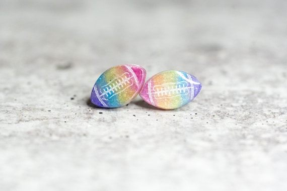 Pride Rainbow Sports Macramé Earrings
