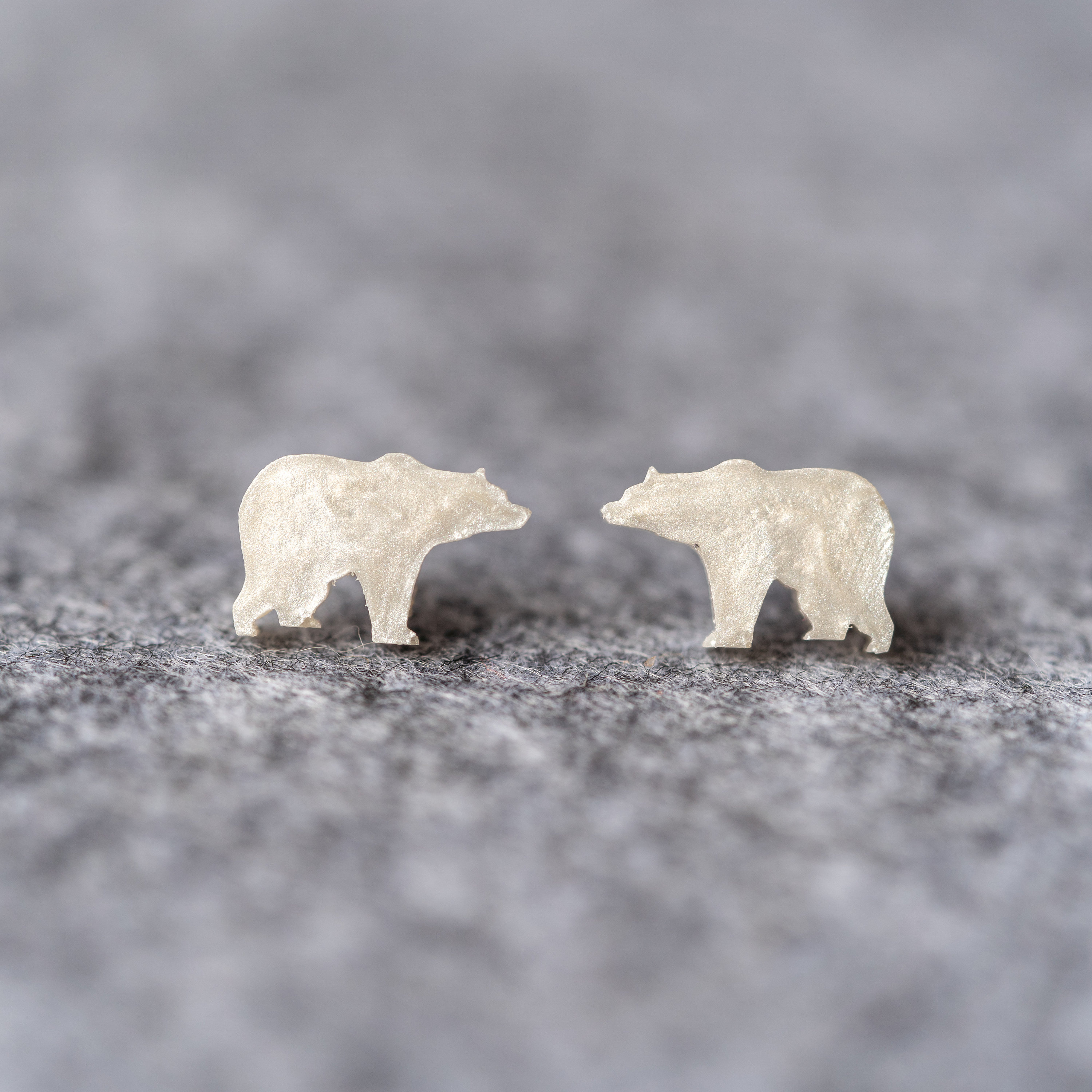 Bear Stud Earrings