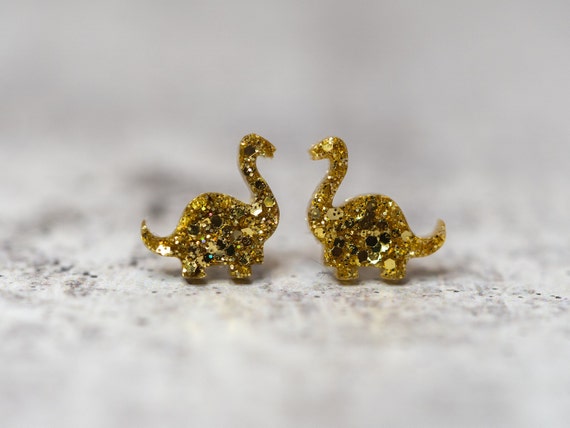 Dinosaur earrings etsy deals