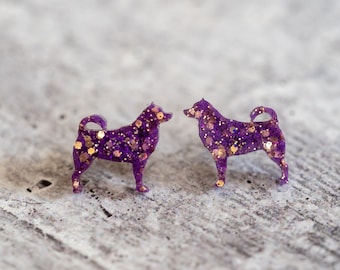 Husky Earrings, UW Husky Studs, University of Washington Earrings, UW Pride, Husky Pride