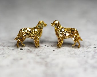 Cute Golden Retriever studs, Dog Breed Earrings, Dog Earrings