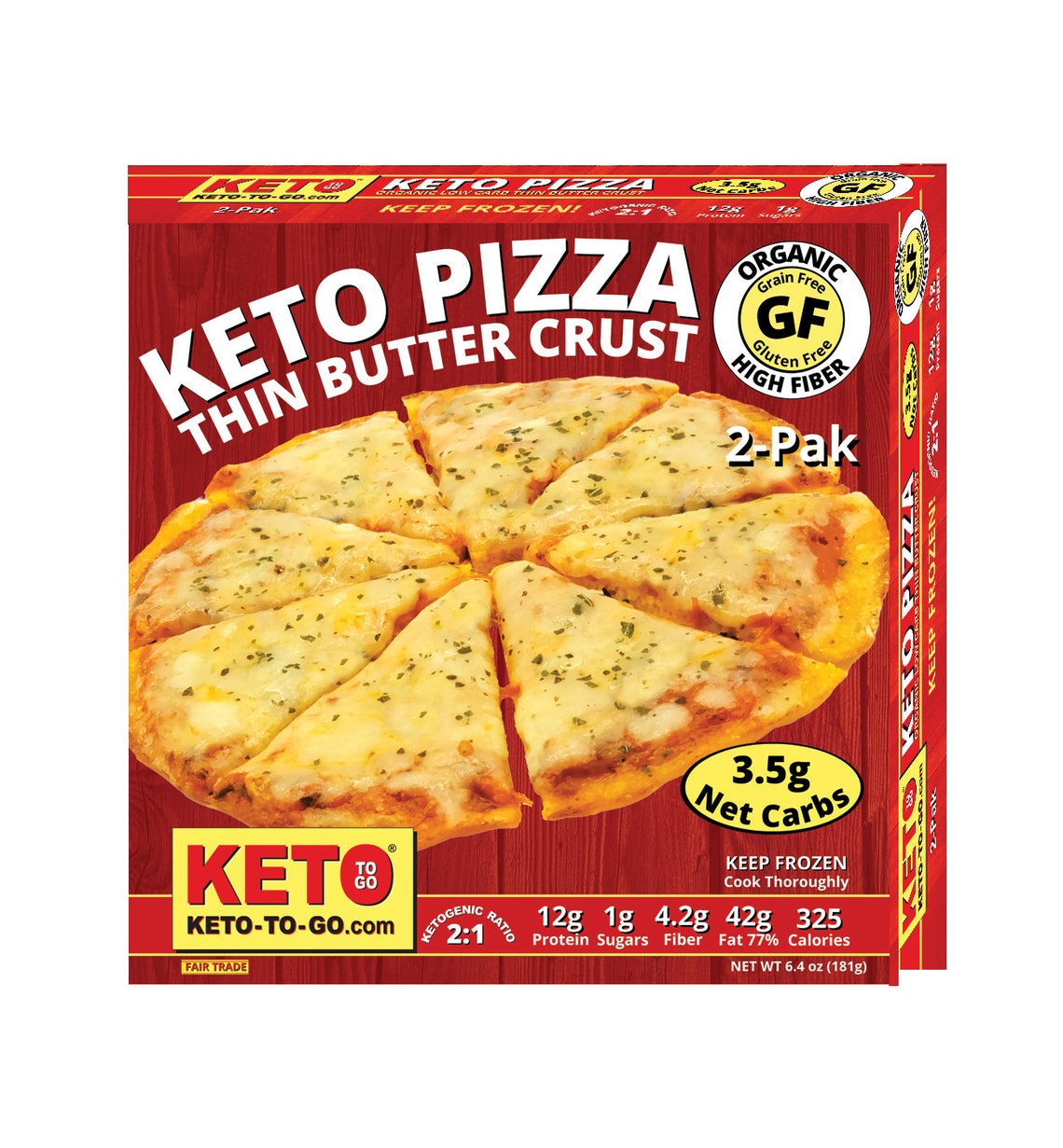 KETO PIZZA 4pak 4 Single Serving Pizzas Etsy