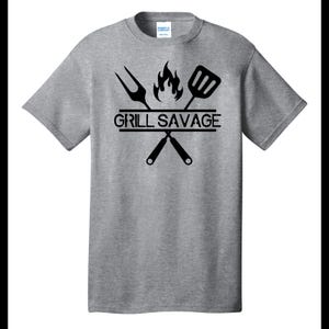 Grill Savage BBQ T-Shirt | Funny Grilling Shirt for Men | Barbecue Pitmaster Tee | Father&#39;s Day Gift | Backyard Grill Master Shirt