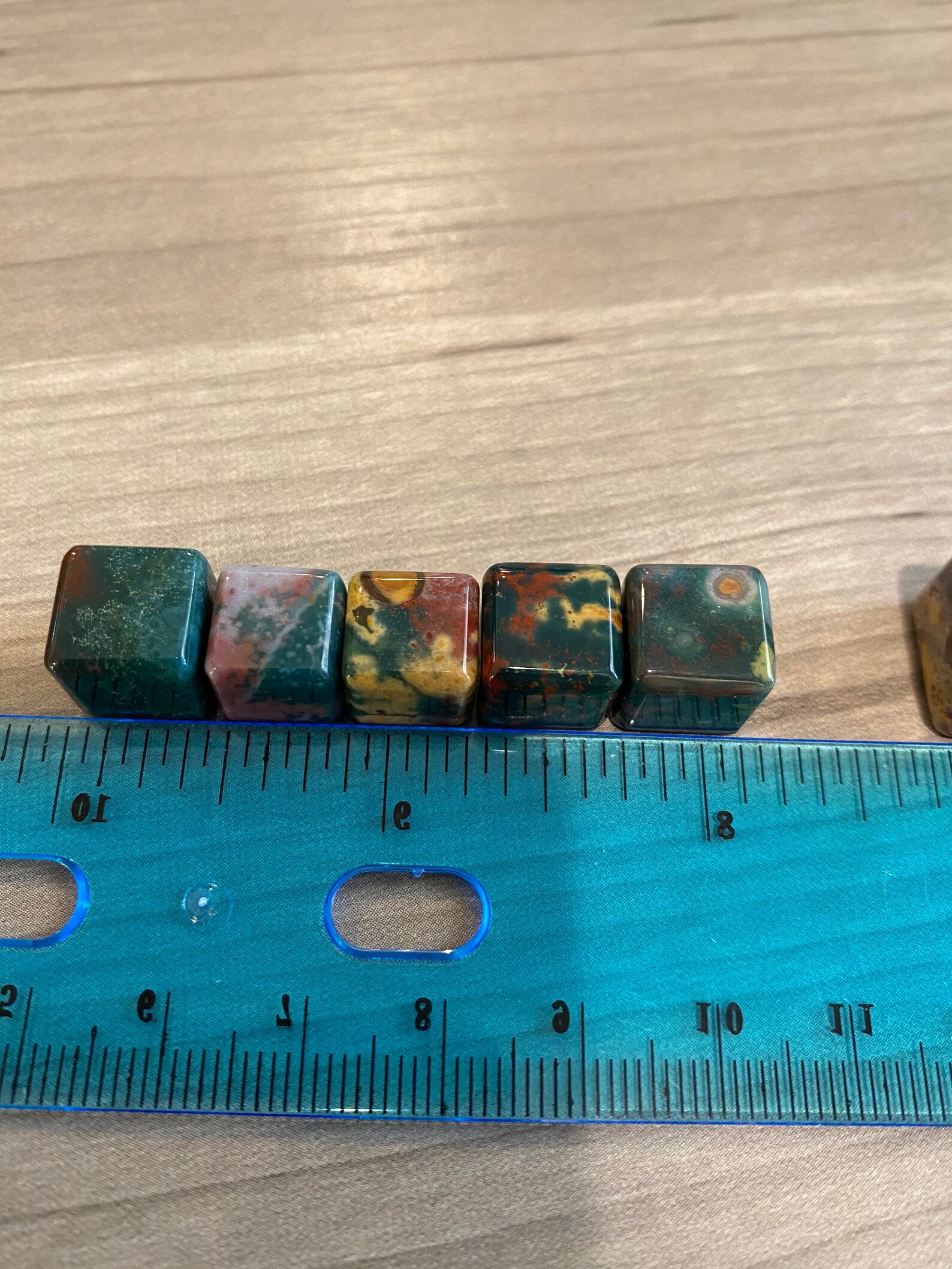 Colorful Ocean Jasper Cubes / Metaphysical/oj E468 Etsy UK
