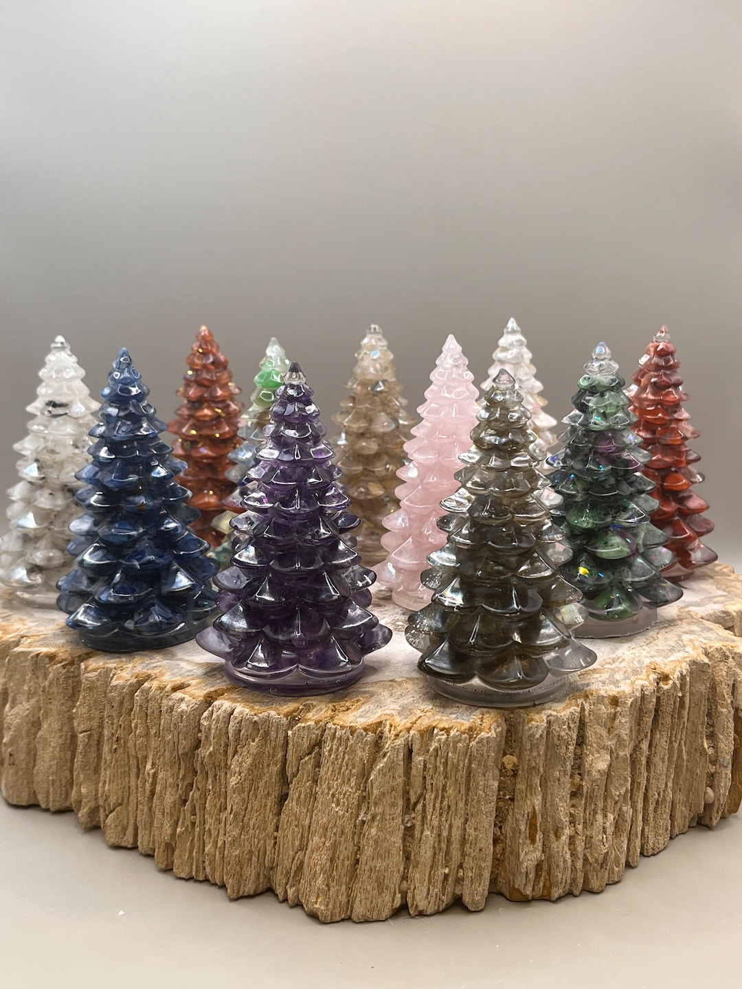 Crystal Christmas Trees/chip Filled Christmas Tree/crystal Christmas/chip Tree/e4054 Etsy