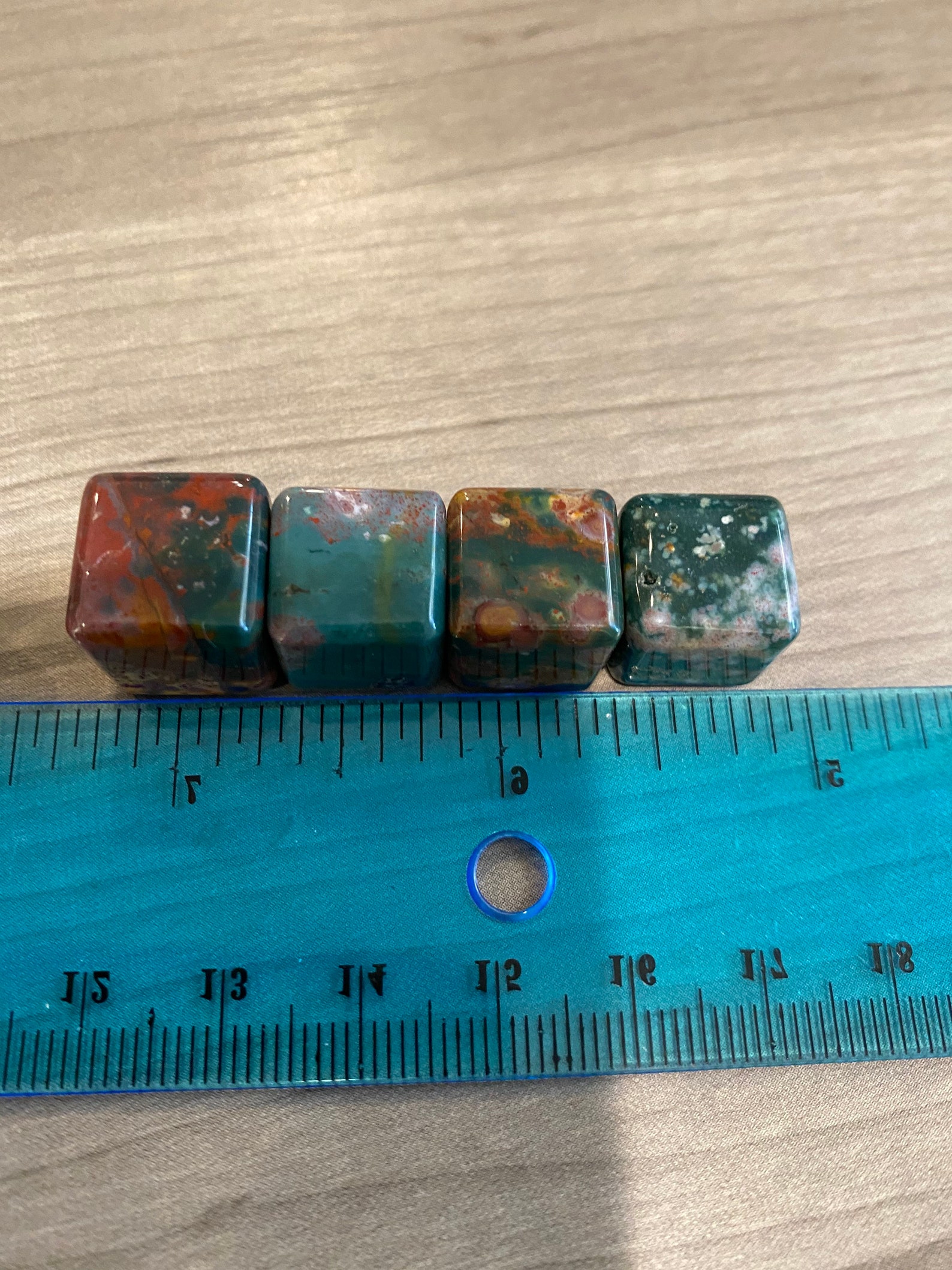 Colorful Ocean Jasper Cubes / Metaphysical/oj E468 Etsy UK