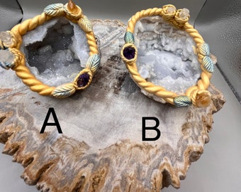 Geode Crystal Ring Dish: Decorative Crystal Bowl
