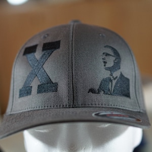 CUSTOMIZABLE Malcolm X FLEXFIT Hat Embroidered BLM Equality Black Lives Matter Fist