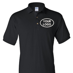 Custom Polo Shirt  Company Logo Shirt Personalized Logo Embroidery  Logo or Text Cap  Embroidery Polo Shirt  My Logo Polo Shirt  Uniforms