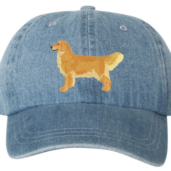 CUSTOM Golden Retriever Dog Various Breeds Hat Embroidered Men Women Mom Dad Cap