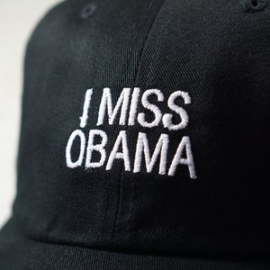 CUSTOM Embroidered I Miss Barack Obama 2020 Hat Joe Biden Flag Democrat Anti Trump Bye Don 1 President Election Harris