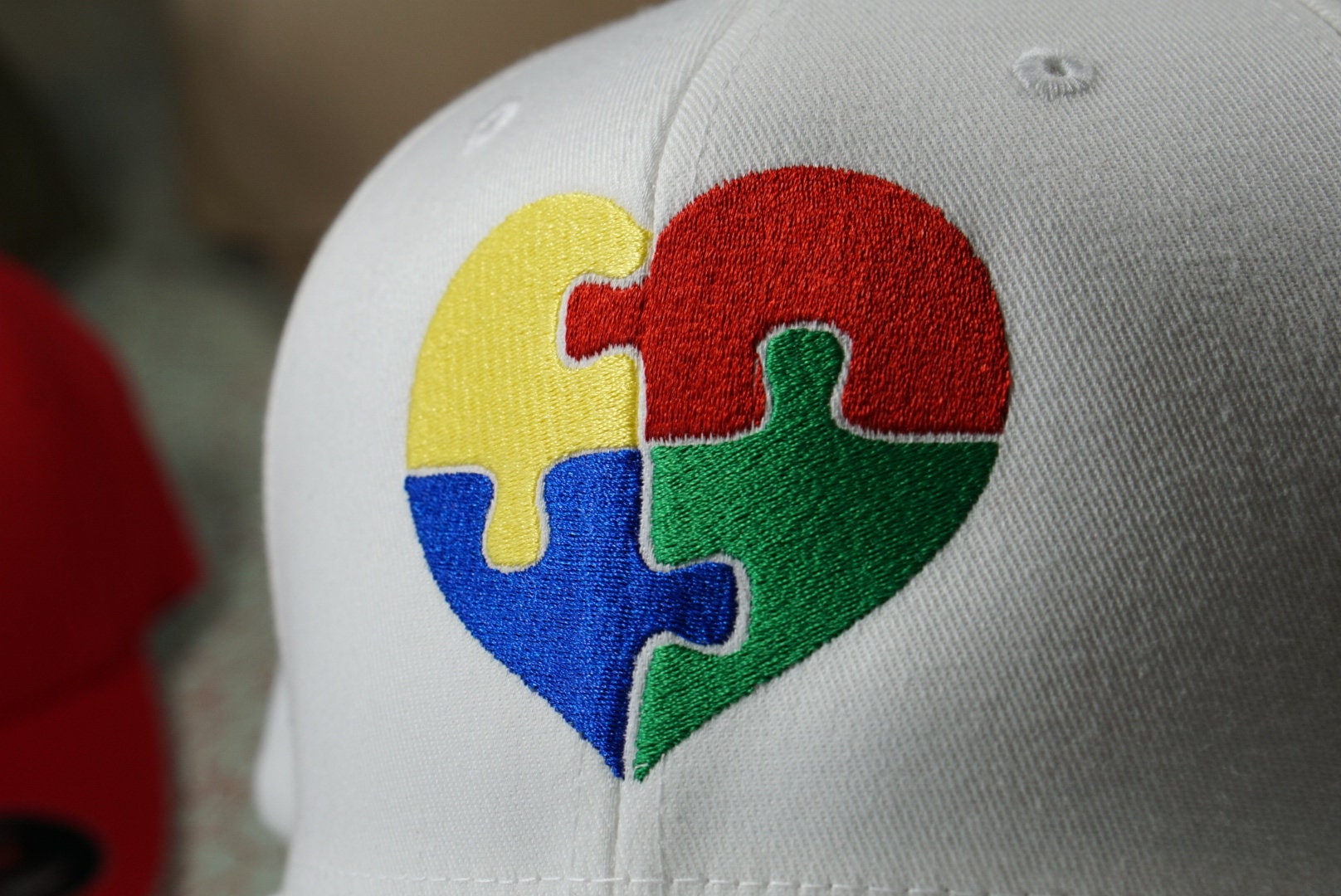 CUSTOM FLEXFIT Embroidered Autism Awareness Hat Shirt Cap | Etsy