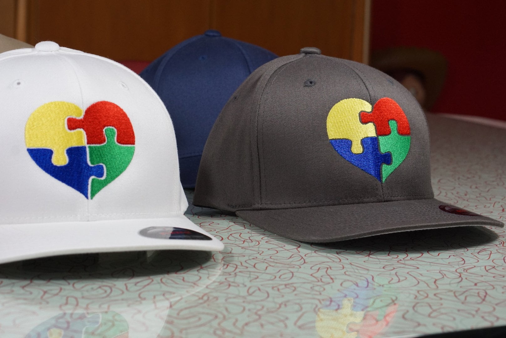 CUSTOM FLEXFIT Embroidered Autism Awareness Hat Shirt Cap | Etsy
