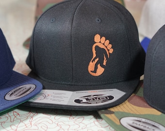 CUSTOMIZABLE Embroidered Bigfoot Hat flexfit Patch Sasquatch Big Foot I believe