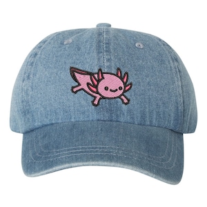 CUSTOM AXOLOTL embroidered cap baseball hat lover gift mom cap dad mom for lover Animal Wildlife Aquarium Fish Aquatic