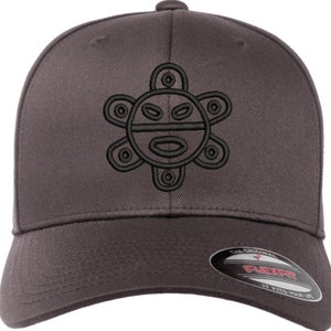 CUSTOMIZABLE Embroidered Puerto Rico FLEXFIT Taino Sun Symbol Hat Rican Flag 1