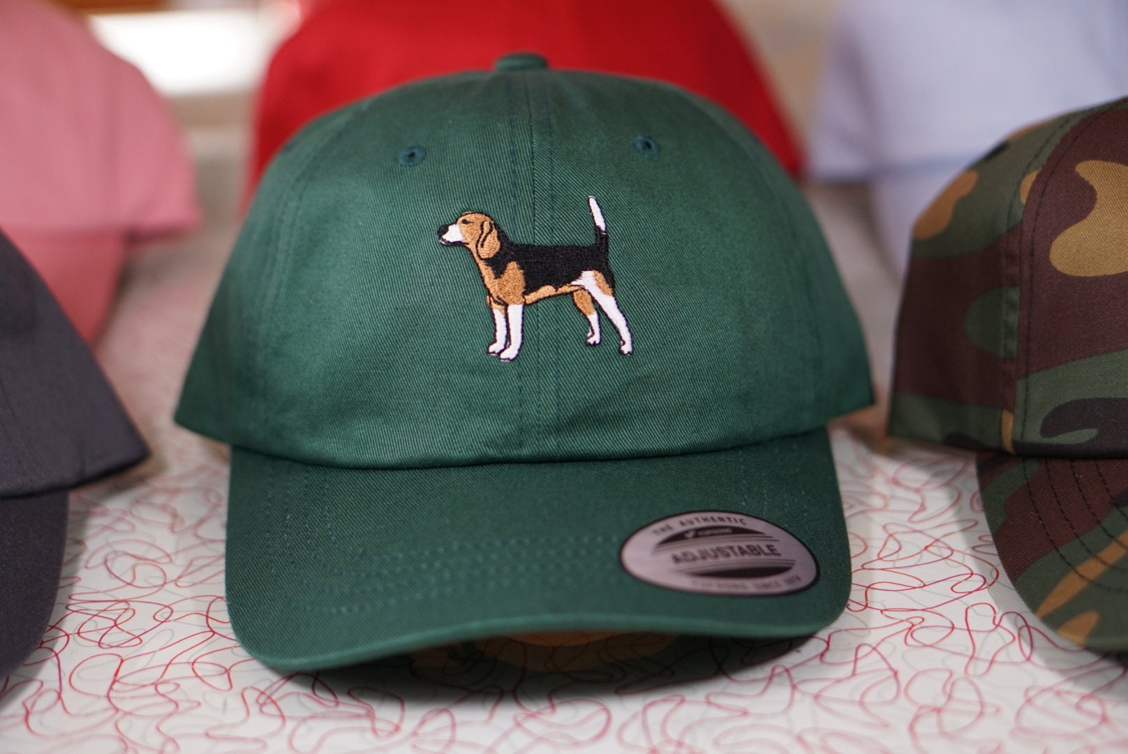CUSTOM Beagle Embroidered Cap Baseball Hat Dog Lover Gift Pet Etsy