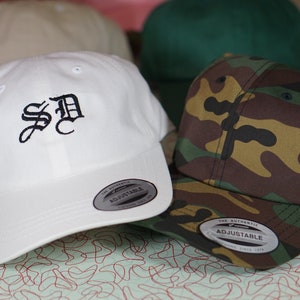 Custom SD San Diego Embroidered Hat Various Colors Customize Cap Low Profile Cali Chicano Old English