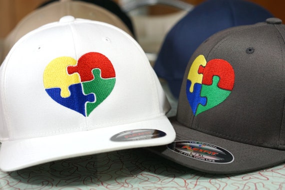 Embroidered Cap Awareness - Hat FLEXFIT Etsy CUSTOM Autism Shirt